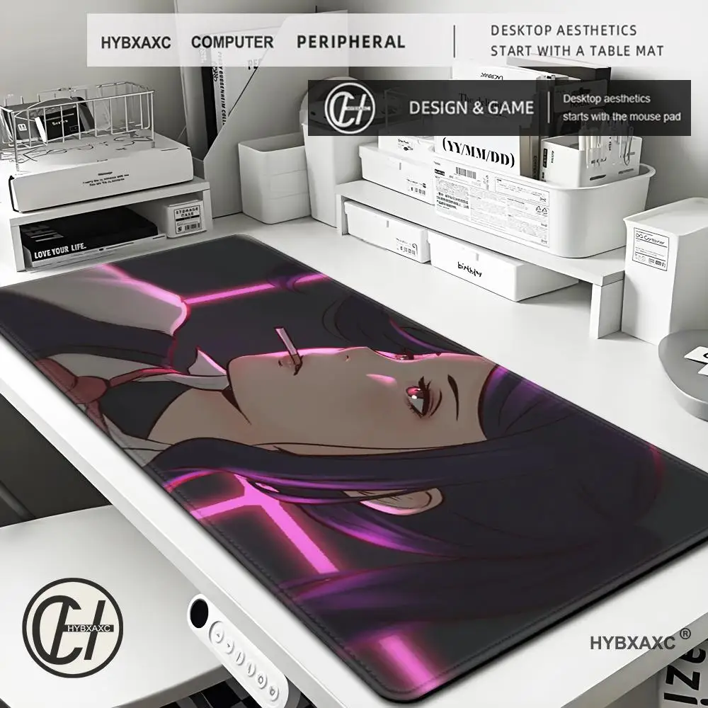 

Коврик для мыши Нескользящий резиновый край с замком Коврики для мыши Игровые игровые коврики Кибер-стиль приключенческая игра VA-11 Hall-A для ноутбука ПК