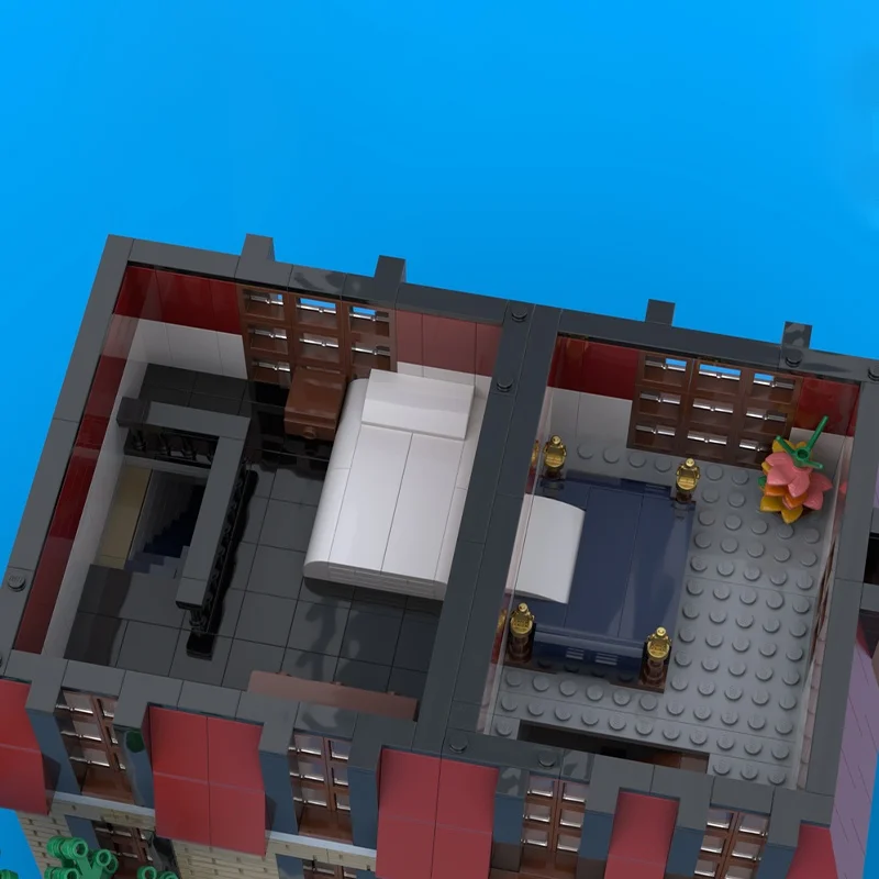 ตัวต่อโมเดลบ้านสไตล์ฝรั่งเศส 2573 ชิ้น แบบประกอบเอง ของเล่นสร้างสรรค์ ไอเดียของขวัญคริสต์มาส ตัวต่อสำหรับเด็ก