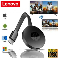 Lenovo 1080P G2 For MiraScreen Display Anycast Wifi HDMI Portable Miracast Dongle Compatible For TV Android Ios Mirror Screen ﻿