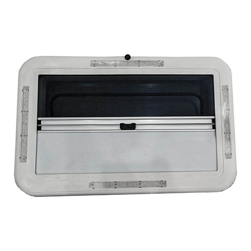 Customized RV Camper Sunroof Aluminum Alloy ABS Hybrid Frame Easy Clip 960x650mm