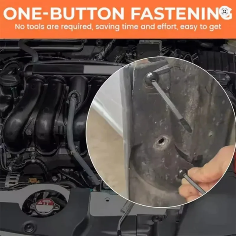 Nylon Universal Cable Tie Buckle-Heavy Duty Zip Ties Holder With Pin & Button Design Plastic Cable Ties Tool Fasteners Car Body