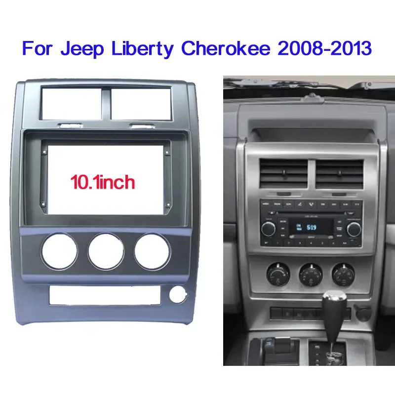 

10,1-дюймовая автомобильная панель радиоприемника для Jeep Liberty Dodge Nitro 2007-2012, комплект приборной панели, установка адаптера консоли Facia