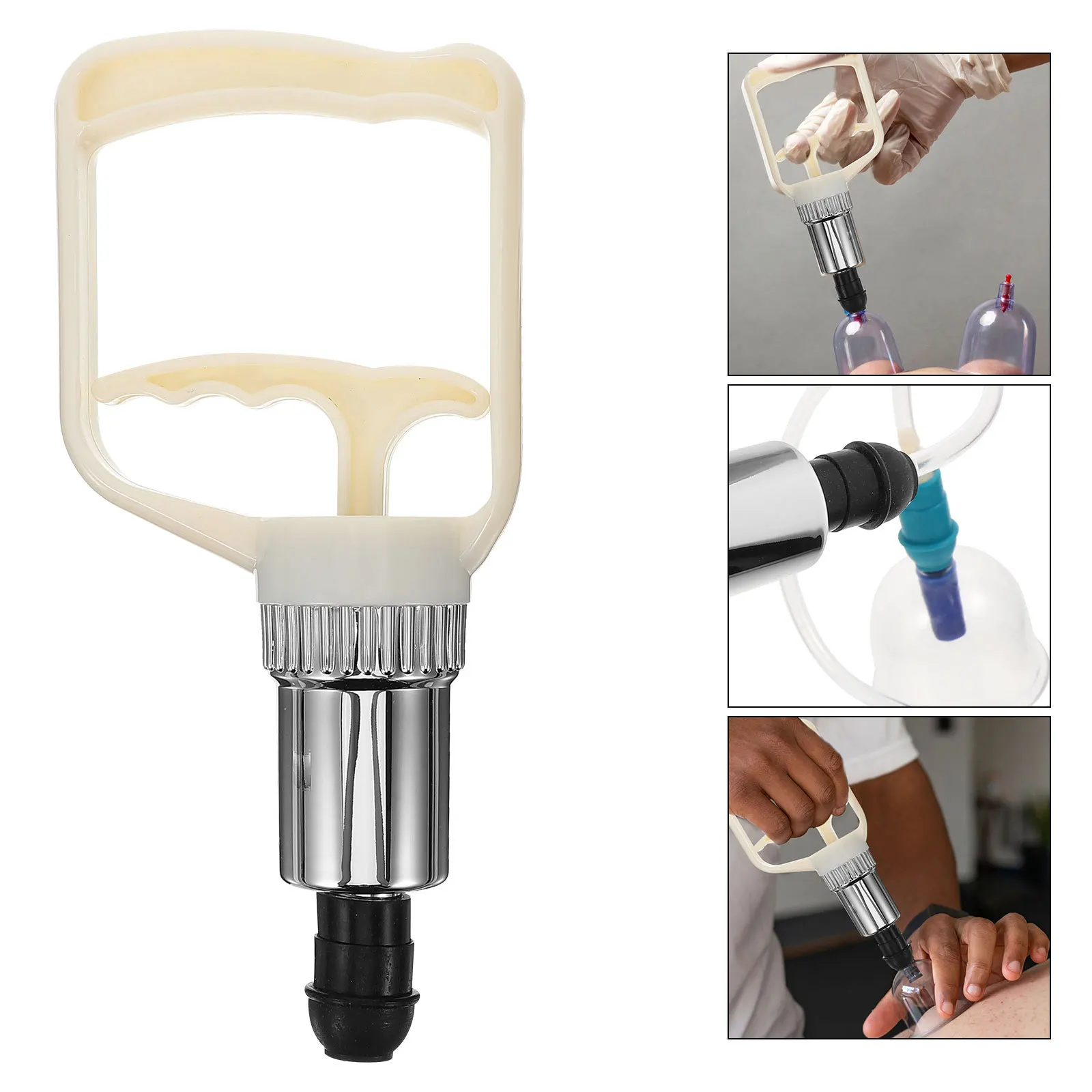

Lightweight Plastic Hand Pump Manual Vacuum Pump For Body Facial Cupping Portable Suction Tool Chinese Massage Device Air