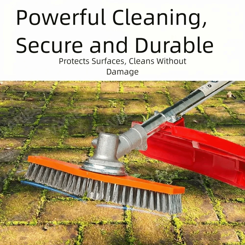 

Wear-Resistant Polyester Cleaning Brush Adjustable Handle High-Efficiency Garden Tool Loose Soil Weed Remover Tool