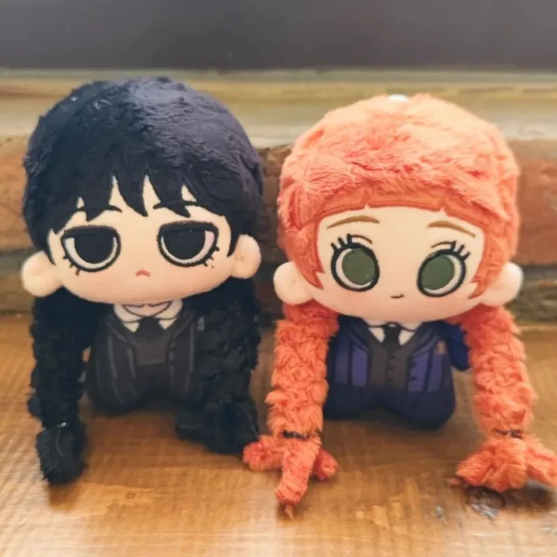 10cm Wednesday Cute Q-Version Cotton Doll Bag Pendant Embroidery Gift For Girls And Boys Around The Movie