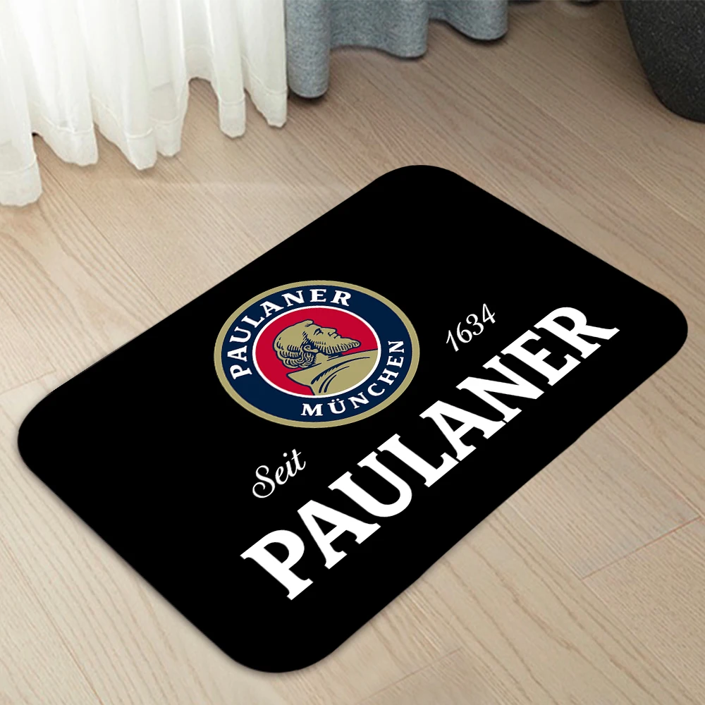 Felpudo con logo de Paulaner, alfombra para el hogar, alfombrillas para puerta de entrada, decoración moderna, alfombrillas para el suelo del baño 224