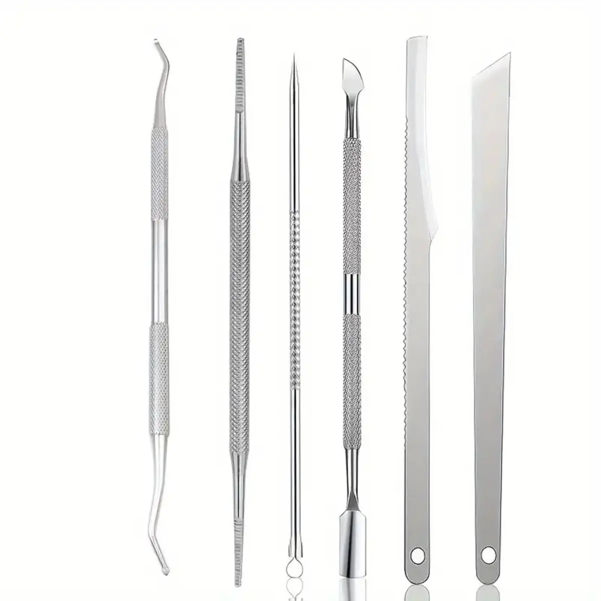 6pcs Manicure Tool Set, Cuticle Nippers And Cutter Kit, Nail Picker Set For Dead Skin And Calluses, Professional Nail Clippers P