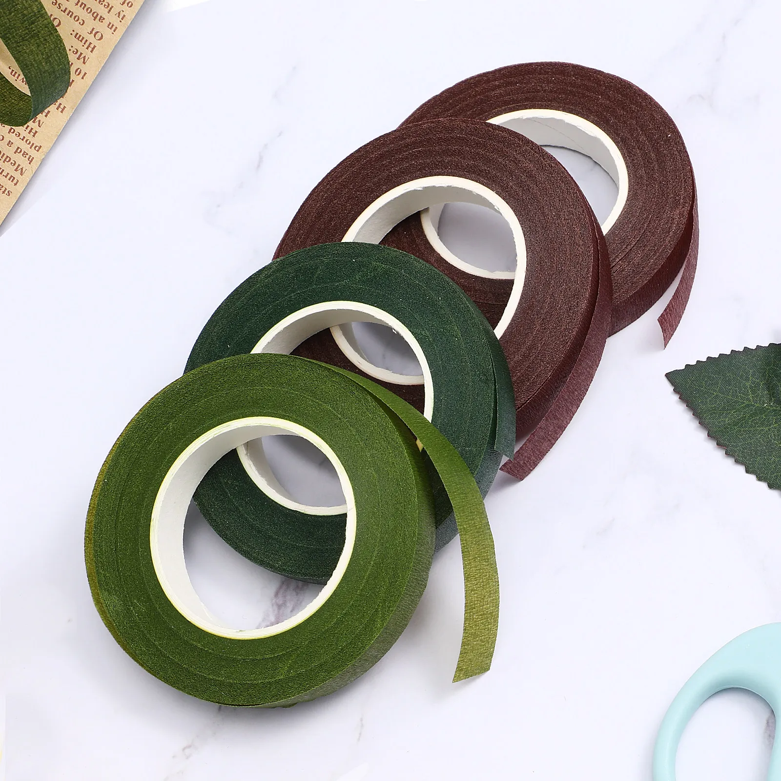 Floral Tape Green - 4 Rolls 30 Yard Dark Green