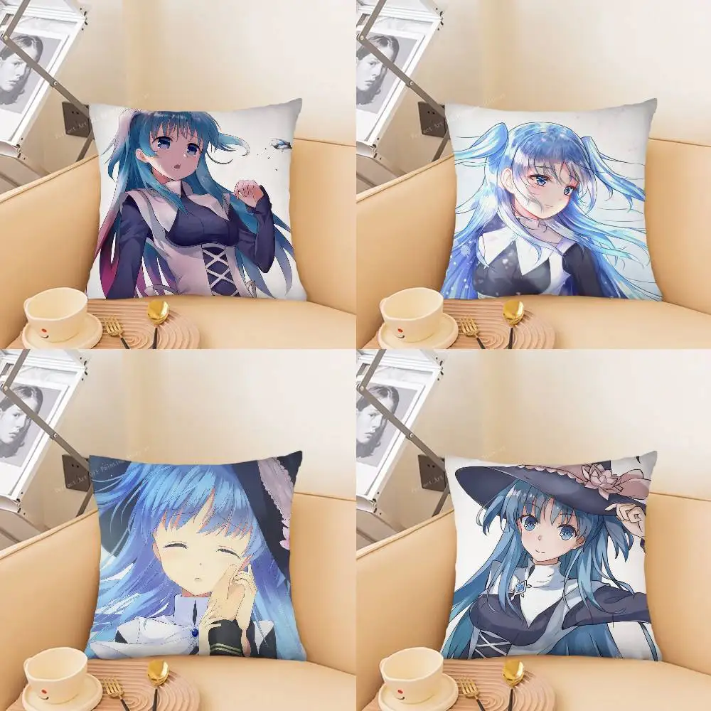 Japanese Anime W-WorldEnd Cute Pillow Case Fashion Square Pillowcase Bedroom Sofa Room Ins Decoration Leisure