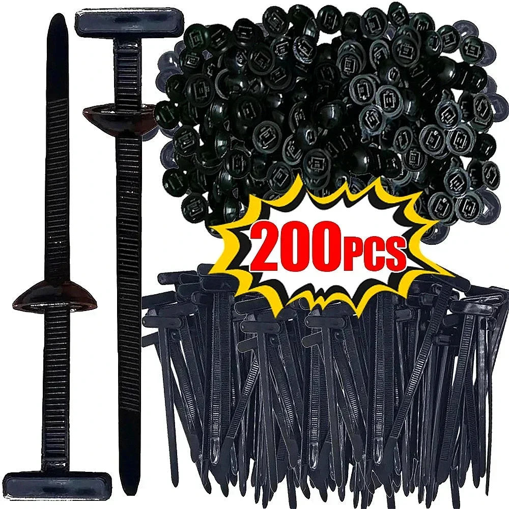 5-200PCS Self-locking Cables Ties Heavy Duty Car Baffle Fastener New Nylon Cable Tie DIY Fixed Strap Home Storage Supplies