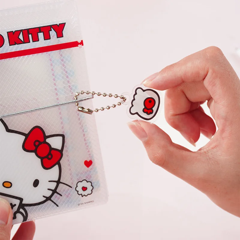 M5 Sanrio Hello Kitty Transparent Twill Weave Loose Leaf Shell Book Includes Inner Pages Notepad Portable Disassembly Notebook - view 3