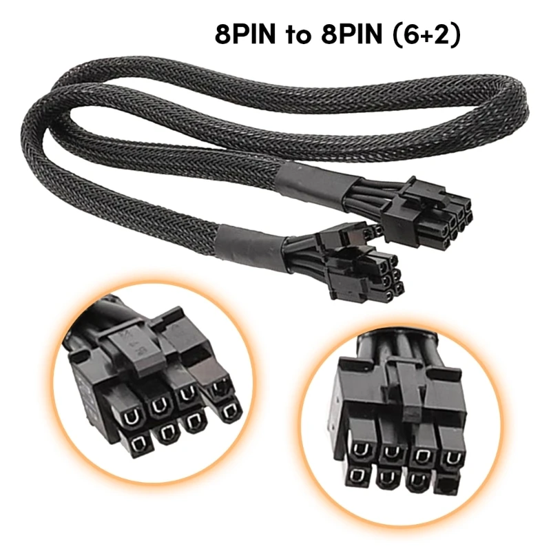 8PIN To 8Pin (6+2) PCIE VGA Power Supply Cable for RM650X RM750X RM850X RM1000X