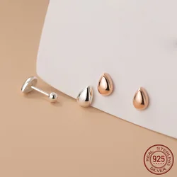 La Monada Stud Earrings For Women Silver 925 Water Drop Fine Women Earrings In Jewelry Stud Earrings 925 Silver Nut Screw