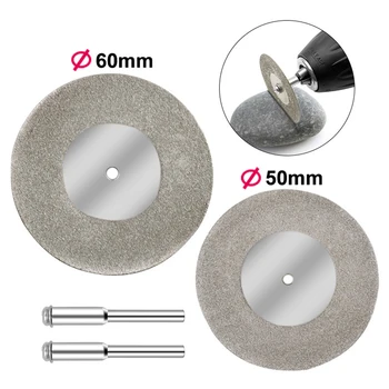 Dremel 도구 용 로터리 액세서리 용 미니 커팅 디스크 다이아몬드 그라인딩 휠 로터리 원형 톱 블레이드 연마 다이아몬드 디스크