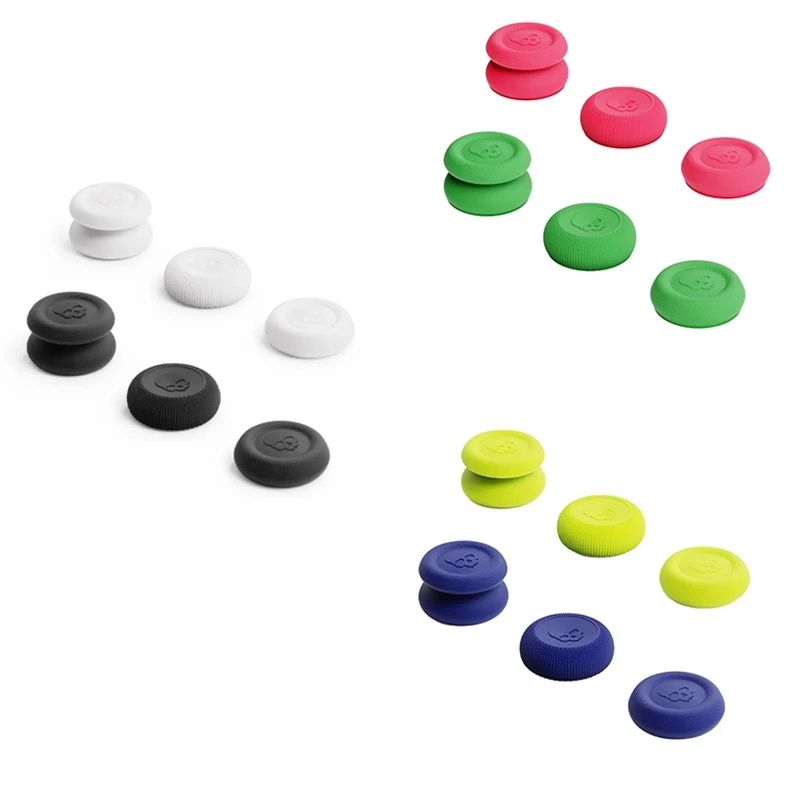 New 6Pcs Thumb Grip Set Joystick Cap Thumbstick Cover For PS4 PS5 PRO Playstation 5 Controller