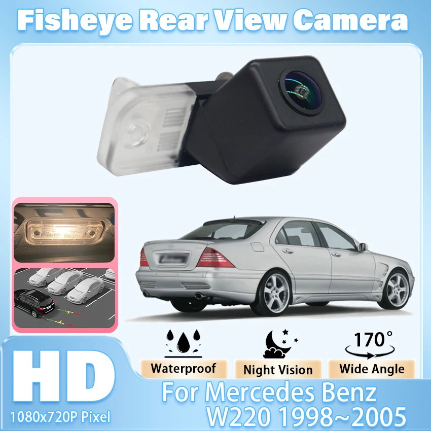 Car Reversing image Camera For Mercedes Benz W220 1998 1999 2000 2001 2002 2003 2004 2005 CCD HD Night Vision Rear View Camera