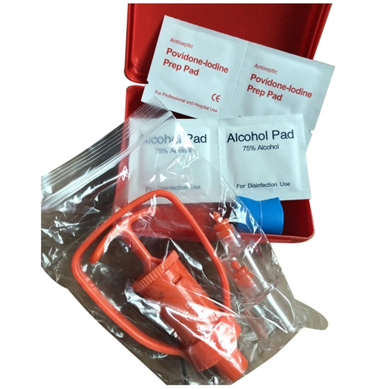 

Snake Bite Kits, Bee Sting Kits, Venoms Extractor Suction Pumps, First Aids For Bites & Stings While Camping