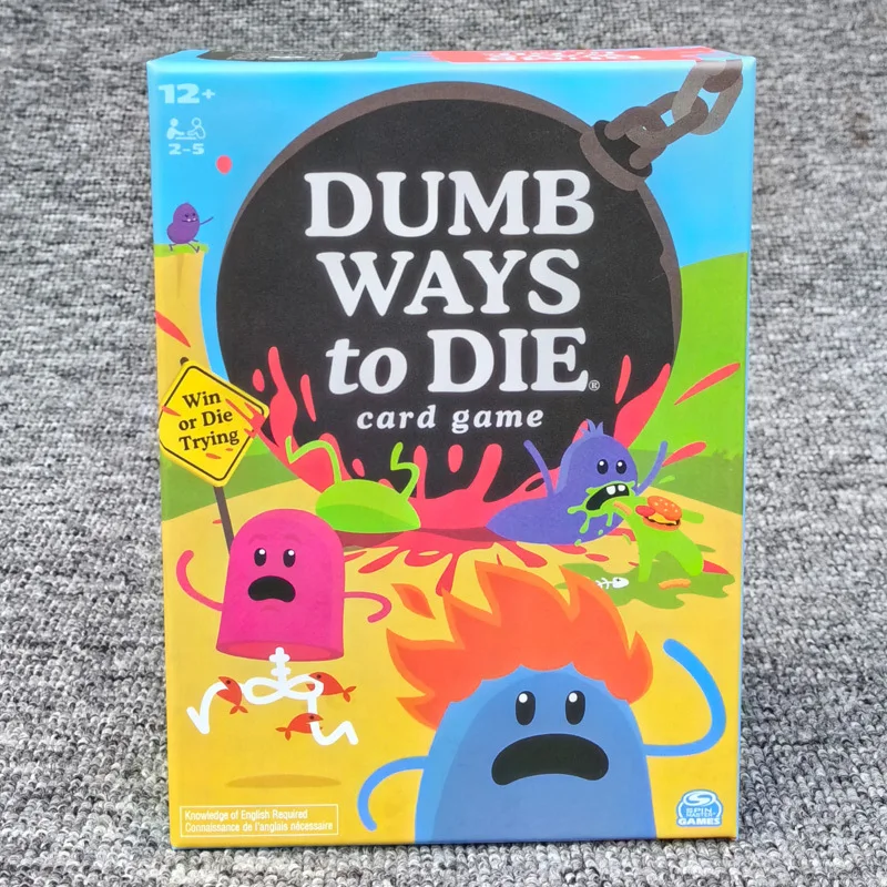 ダム・ウェイズ・トゥ・ダイ・プラッシュ・カードゲーム・パーティー・バイラル英語版テーブルトップゲーム、簡単レベル、最大5人参加可能、楽しいゲーム体験