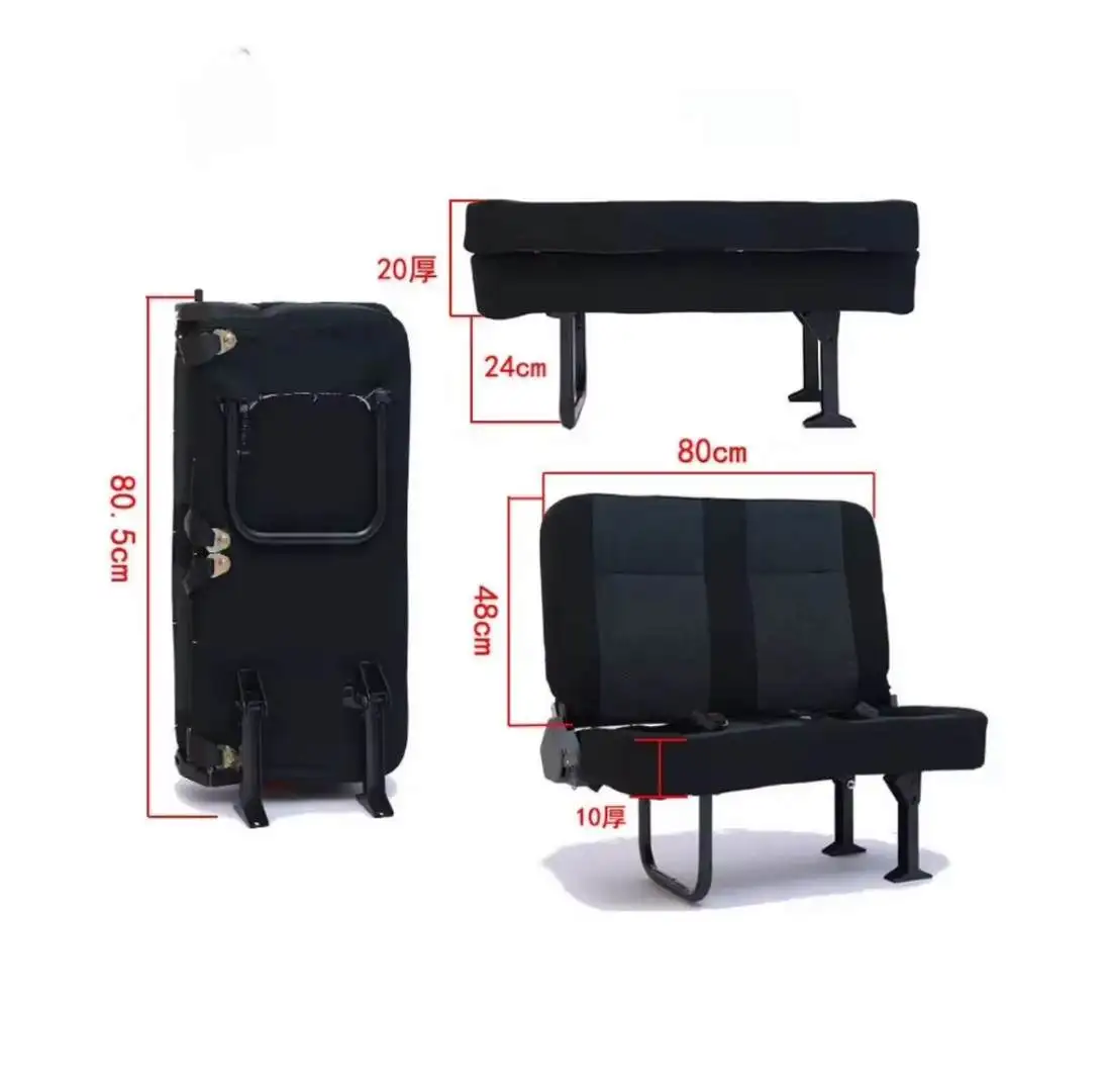 Heavy Duty Double Seat Folding Flip Chair Automatic Seat for Bus RV Campervan