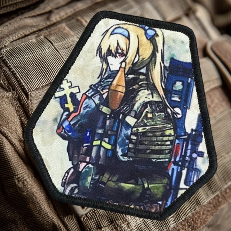 

Girls' Frontline SV98 Patch Anime Tactical Morale Badge Print Hook&Loop Military Backpack Clothing Decorative Sticker Armband