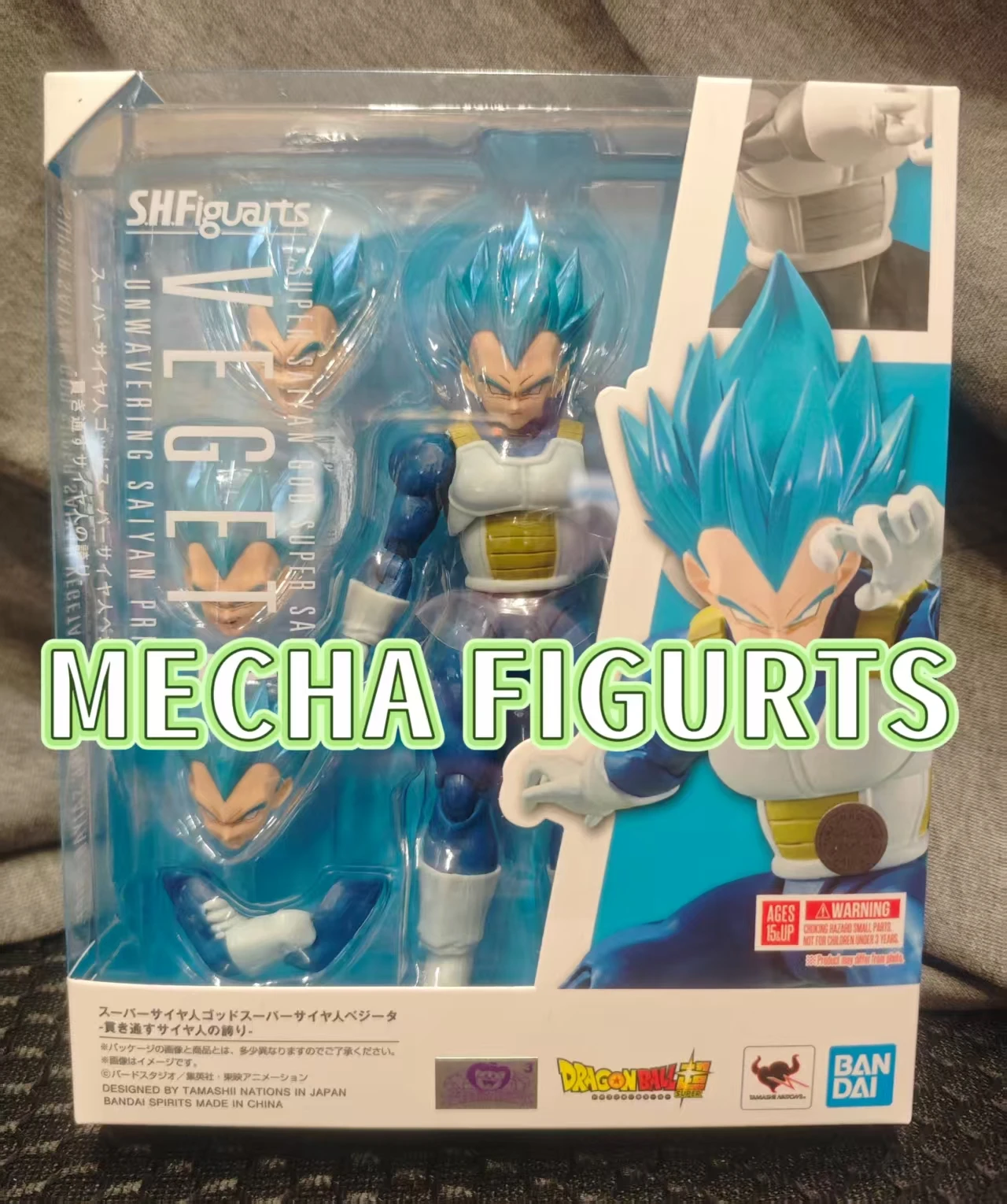 

Bandai S.H.Figuarts SHF Super Saiyan God VEGETA Unwavering Saiyan Pride Figures Model Toy