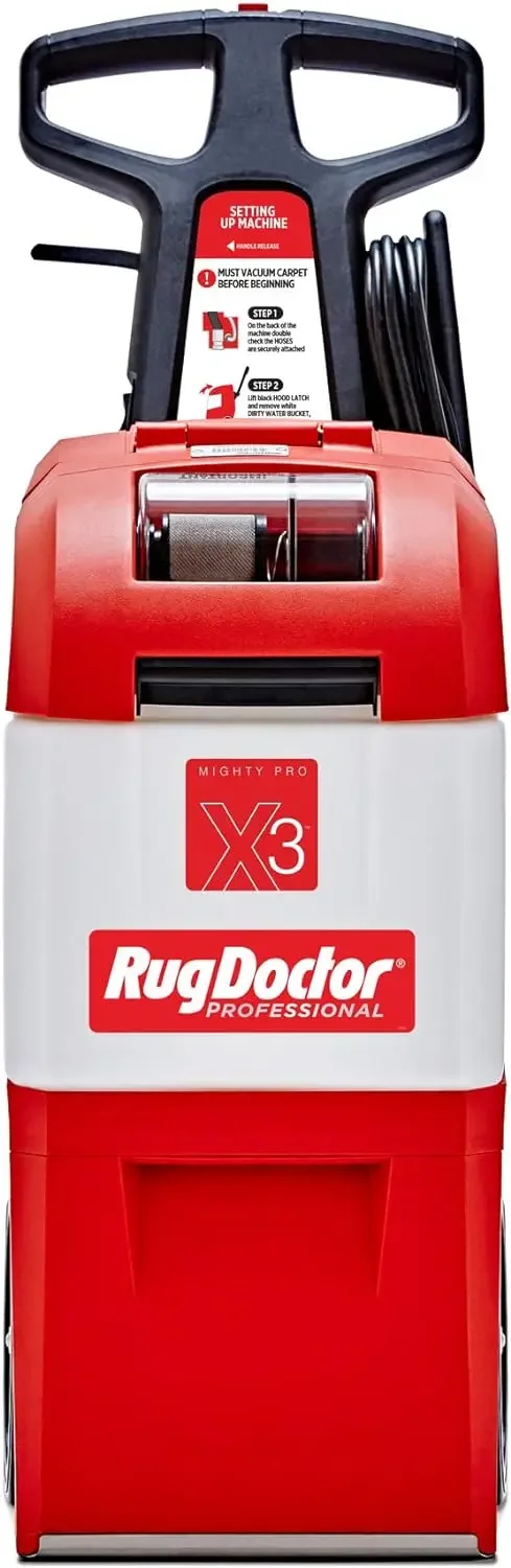 

X3 Commercial Carpet Cleaner – Large Red Oxy Pro Pack, Exclusive Vibrating Brush Spray Scrub,FAST FREE