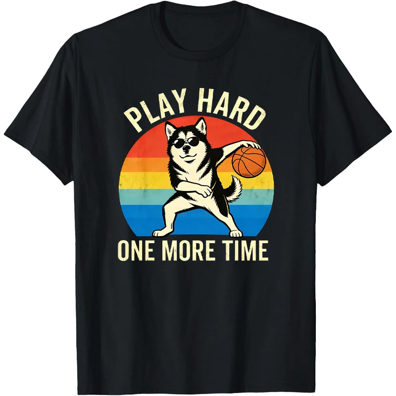 Husky T Shirt Vintage Siberian Husky Shirt Women TShirt Mujer Camisa Retro Años 80 Disfraz Women Clothes Bicycle Basketball Tee