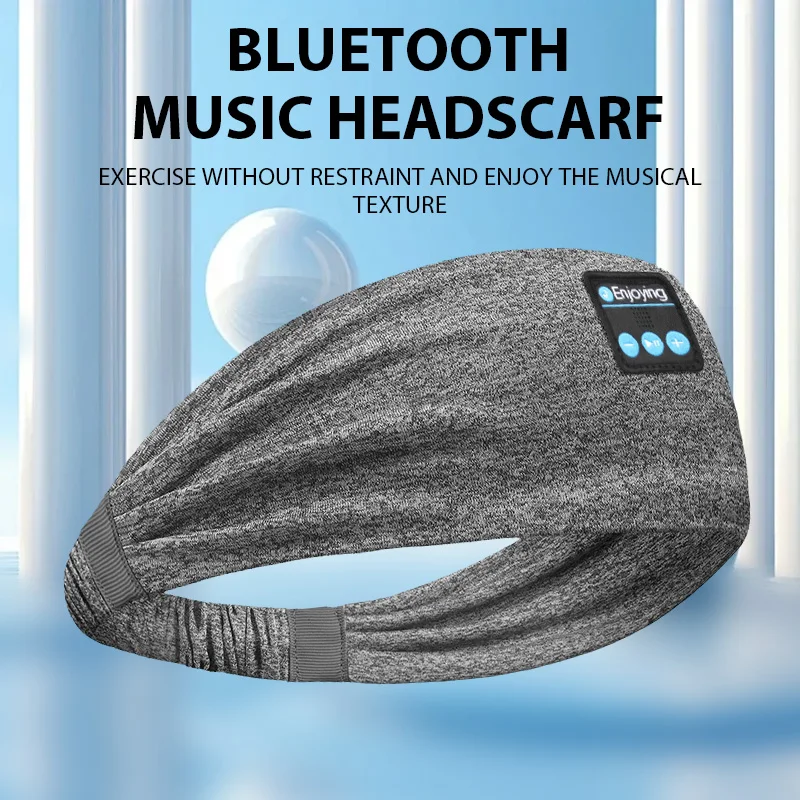Draadloze Bluetooth-hoofdband Slaaphoofdtelefoon Sportoortelefoon/hoofdband Muziekhoed met HD-stereoluidsprekers Oogmasker voor zijsl
