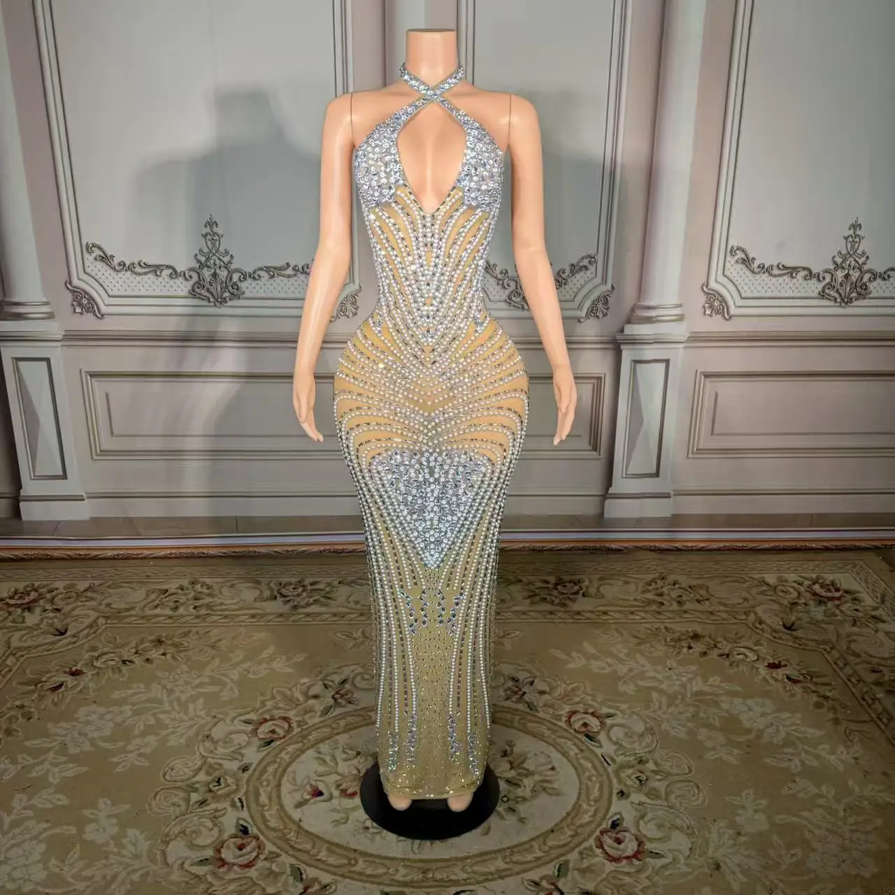 

ZD Diamond наряд со стразами, платья на день рождения, сексуальные китайские платья для женской вечеринки и клубов