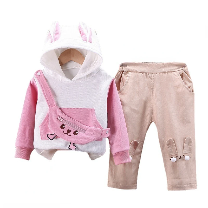 

New Autumn Baby Clothes Suit Children Girls Fashion Hoodies Pants 2Pcs/Set Toddler Casual Costume Kids Outfits Infant Tracksuits