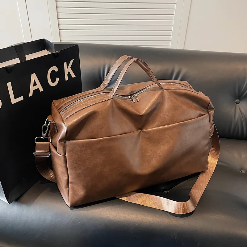 Large Capacity Retro Travel Bags PU Short Distance Luggage Bag Sports Bags Leisure Fitness Bag Duffle Bag Women Bolso Marca Lujo