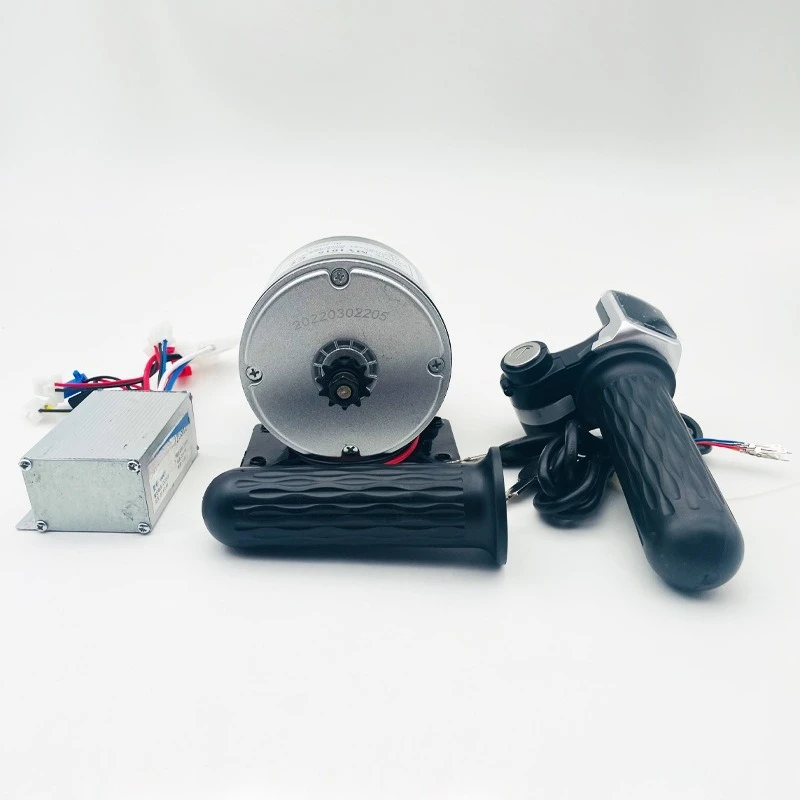 High-speed brushed gear motor controller LCD handle kit 24v250w modified bicycle agricultural machinery