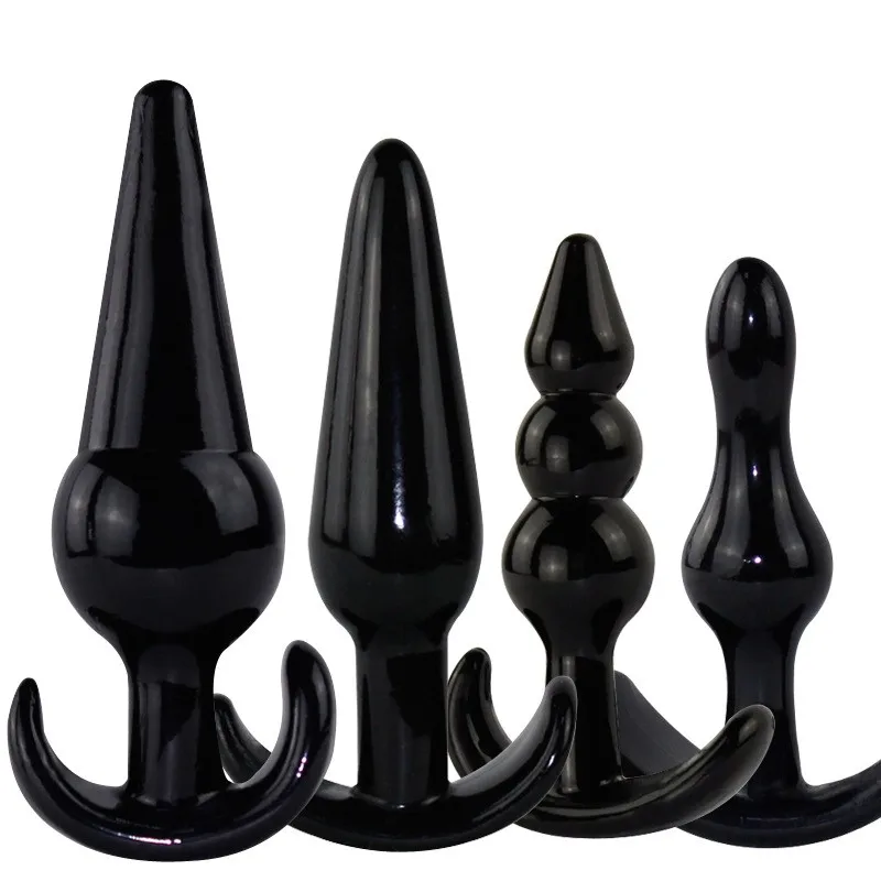 4 Sizes Anal Plug Adult Sex Products Crystal Butt Plug Stimulator Sextoy Anal Dildo Toys Anal Sex Toys for Men Women Gay Unisex