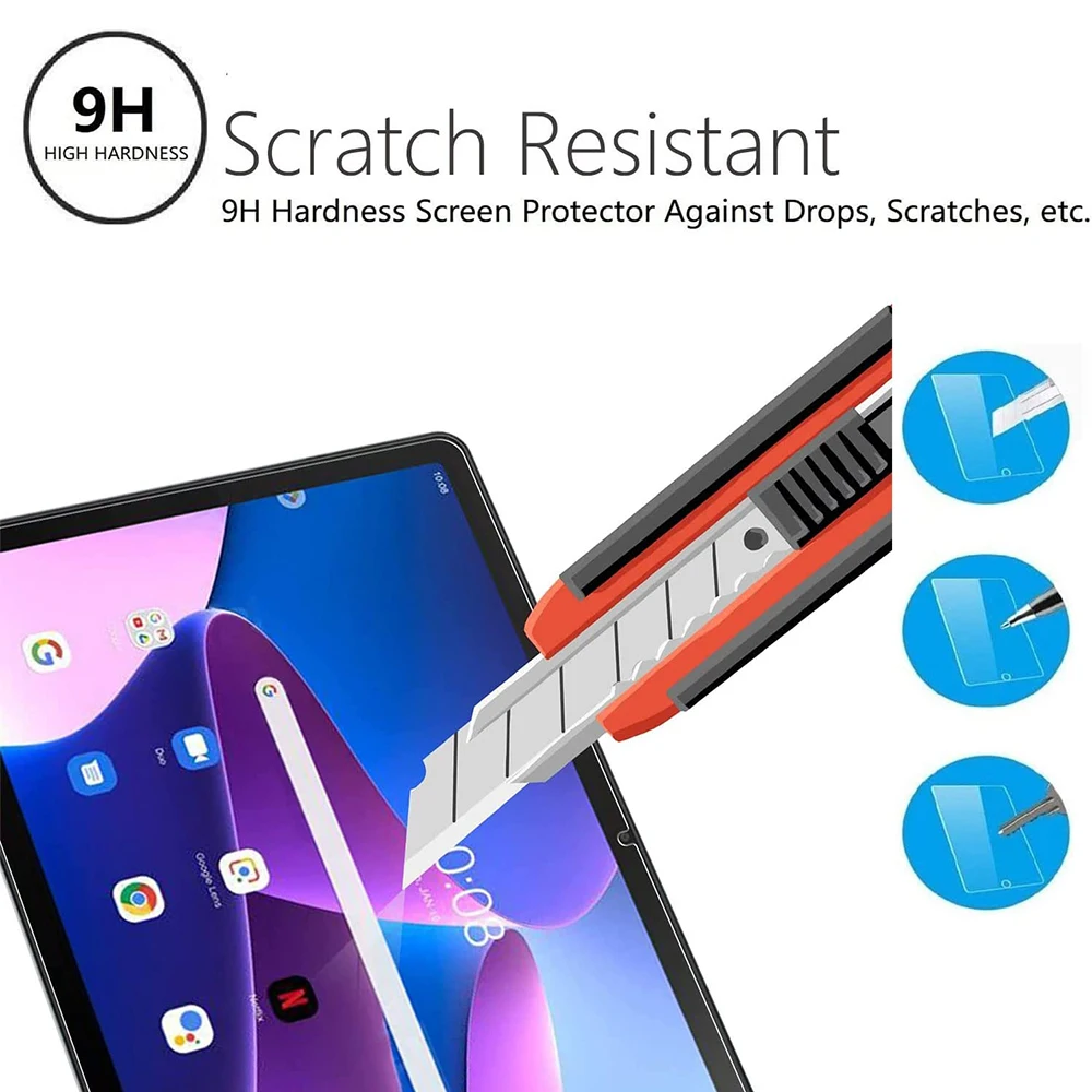 3Pcs Screen Protector for Lenovo Tab P11 Pro M10 FHD Plus 2nd 3rd Gen M10 HD 10.1 10.3 10.6 11.5 Tempered Glass Paper Like Film