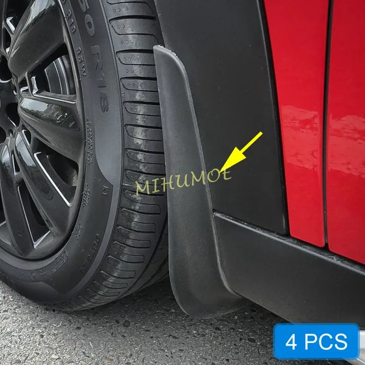 

Front & Rear Car Splash Guards Mud Flaps Fender Mudguard Cover Trims For 2017-2023 Mini Countryman F60 2022 2021 2020 2019 2018