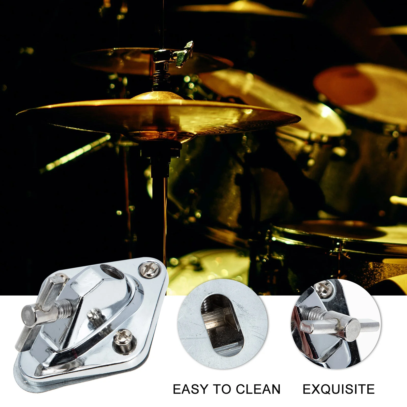 Drum Base Saucers Accessories Bass Pedal Kick Drums Bracket Stand for Plate Leg Car Felt Parts