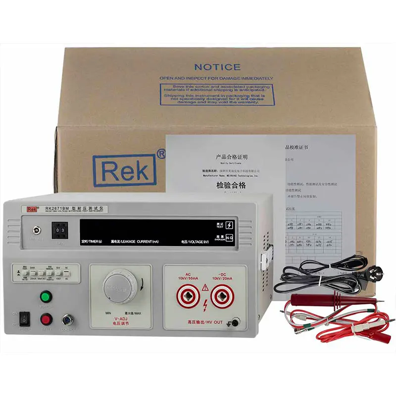 

Тестер проколов RK2671BM 10 кВ/Hi-pot 0-2/20/50 мА