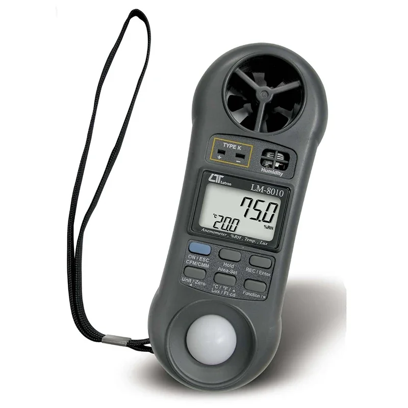 2025 Premium ProductsLUTRON LM-8010 Multi-function Five-In-One Digital Noise Meter Temperature and Humidity Anemometer