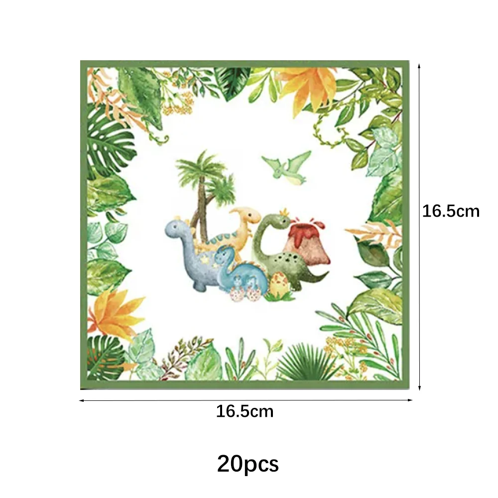 Dinosaurier Einweggeschirr Set Dinosaurier Thema Geburtstag Party Dekoration Dinosaurier Pappteller Tasse Tischdecke Junge Party Supplie – Detail 10