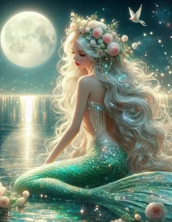 Mermaid Pattern New Style Educational Puzzle Difficult Challenge Leisure Decompression Jigsaw Puzzle