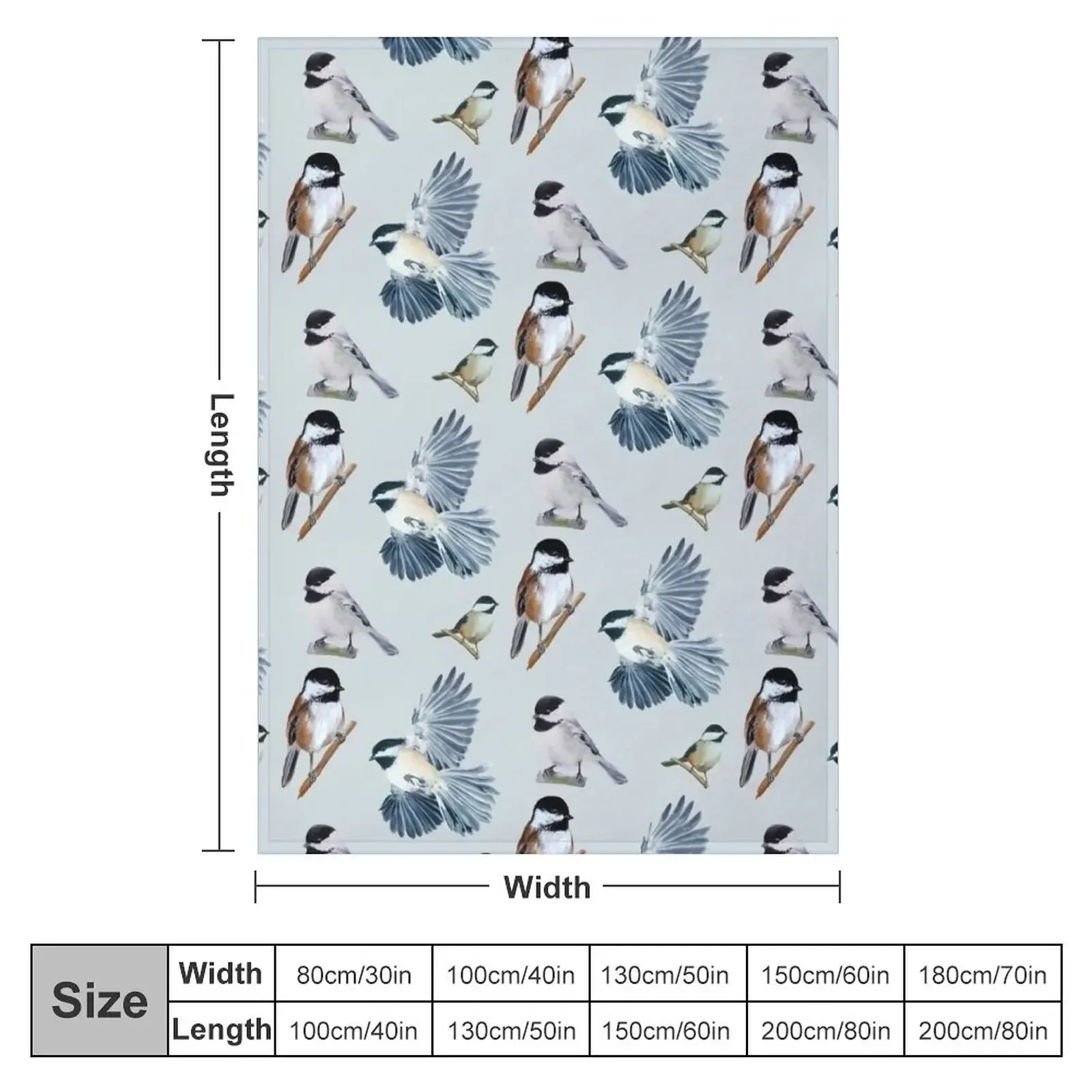 Chickadee Sticker set & pattern Throw Blanket blankets and throws anime Luxury Thicken Large Blankets