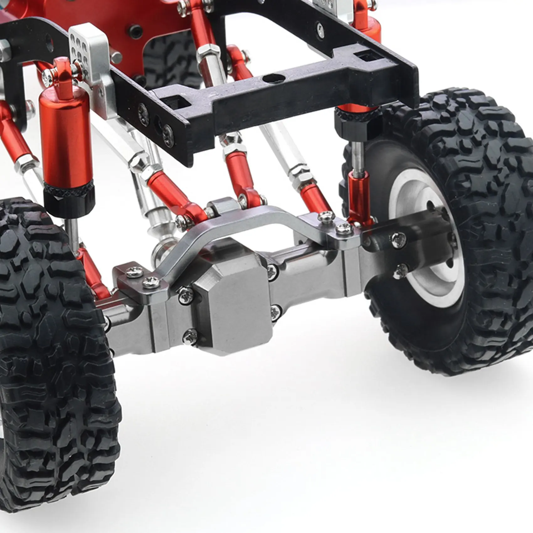 ABUM-12X Metal Adjustable Shock Absorber Bracket Extender Seat For WPL C14 C24 C34 C44 B14 B16 B24 B36 Titanium