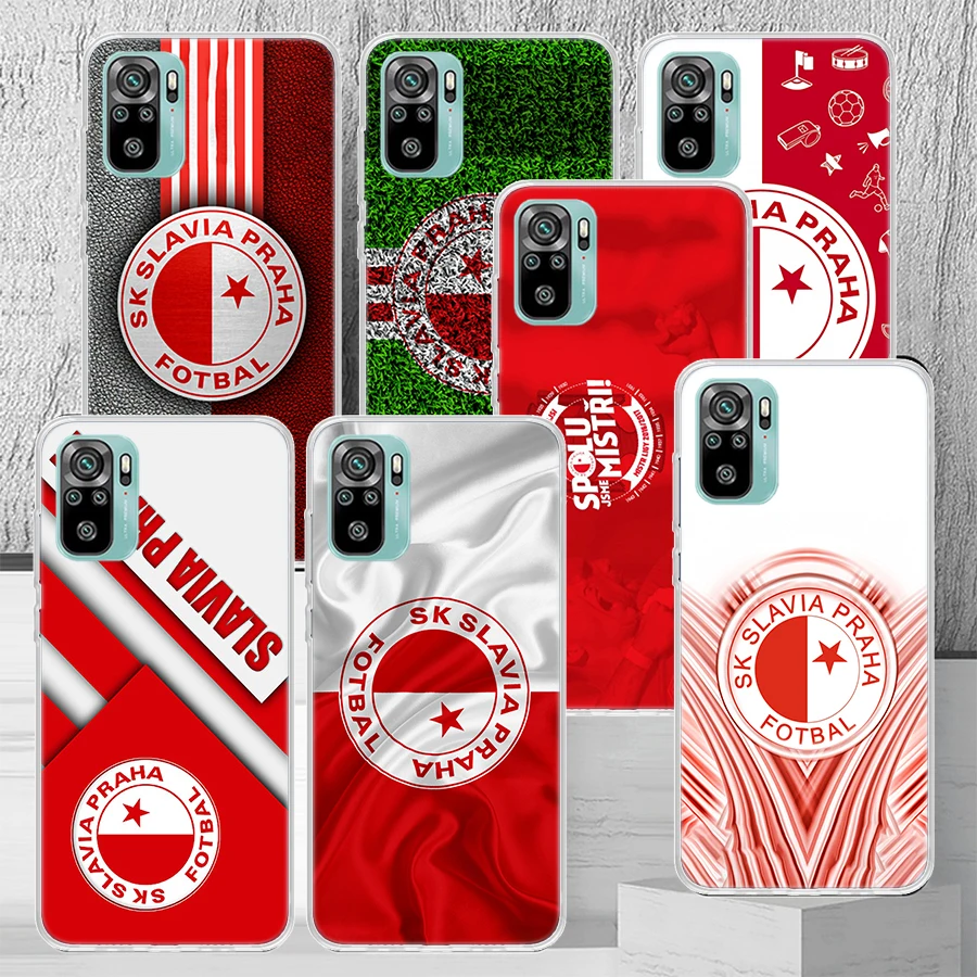 Sk Slavia Praha Czech Republic Phone Case Coque For Xiaomi Redmi Note 13 12S 12 11 11S 11T 11E 10 Pro Plus 10S 9 9S 9T 8 8T Glob