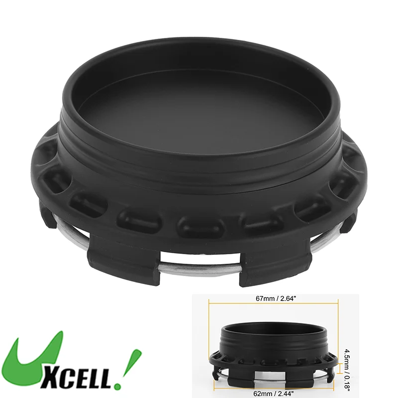 UXCELL 67mm OD 62mm ID Universal Car Wheel Center Caps Matte Black Auto Hub Covers Accessories Scratch Rustproof