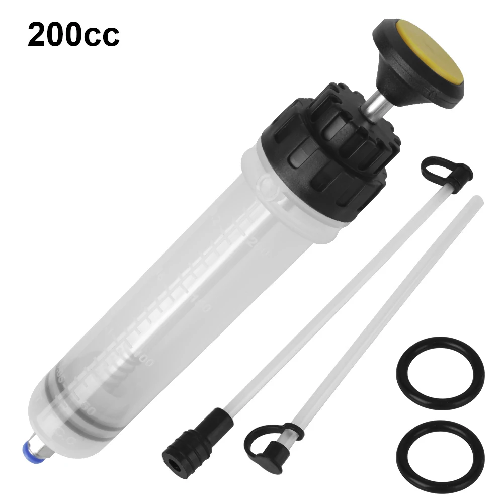 Filling Syringe Delivery Bottle Car Oil Fluid Extractor Manual Oil Fluid Transfer Pump 200cc Car Accessories