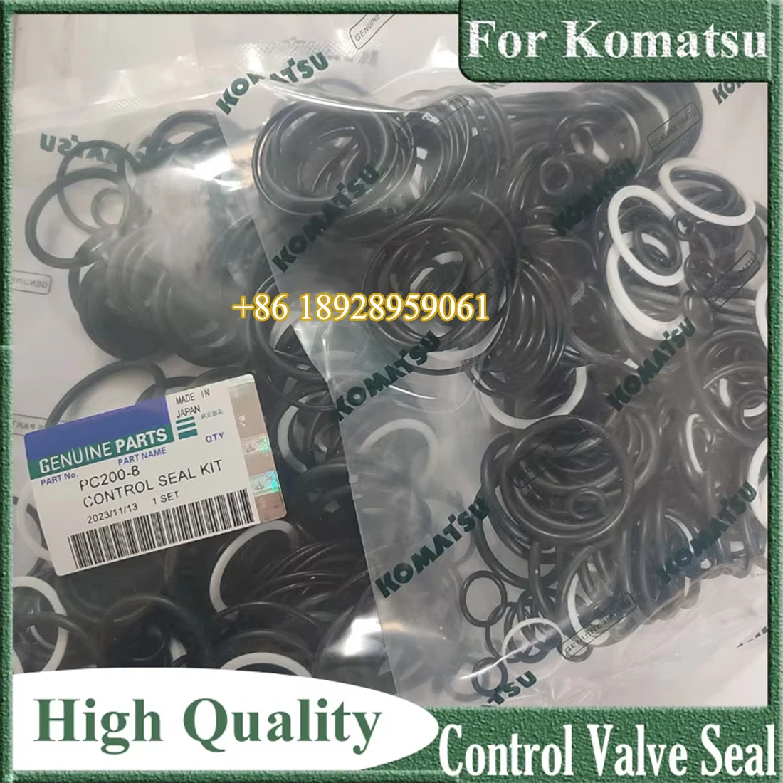 For komatsu PC350-8 PC60-8 PC210-8 PC220-8 Control Valve Seal Kit PC200-8 PC240LC-8 PC300-8 PC400-8 PC450-8 Excavator Repair Kit