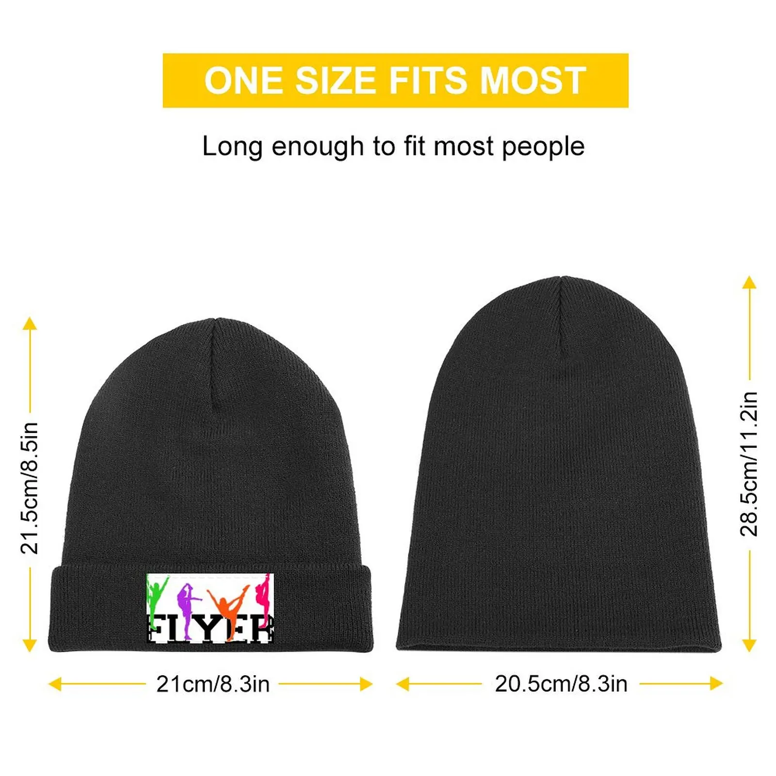 Flyer Shapes - Cheerleading Knitted Cap hard hat Beach Bag Snapback Cap Hip Hop Woman Hats Men's