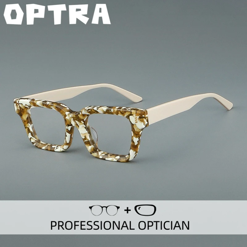 

OPTRA Clear Vision Design Retro Reading Glasses Blue Ray Blocking Technology Eyeglasses Customized Prescription Optical Eyewear