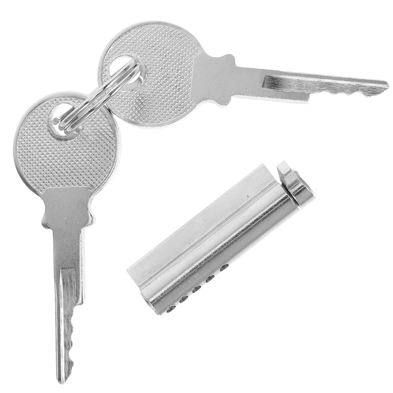 

Refrigerator Lock Freezer Key Zinc Alloy Fridge Locking Replacement Parts Antitheft Design Lowtemperature Durability Glass Door