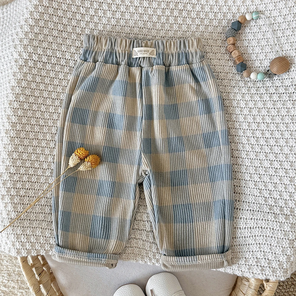 MILANCEL Babyhosen 6M-3T Baby Jungenhosen Niedliche Schleifen-Punkte Kleinkind Freizeithosen Herbst Cordhosen für Babymädchen – Detail 19